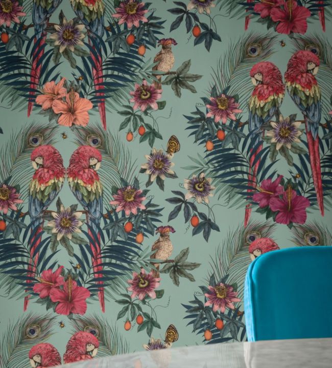 Ventura Wallpaper - Parchment - Matthew Williamson - W7494-02 - Premier Wallcovering