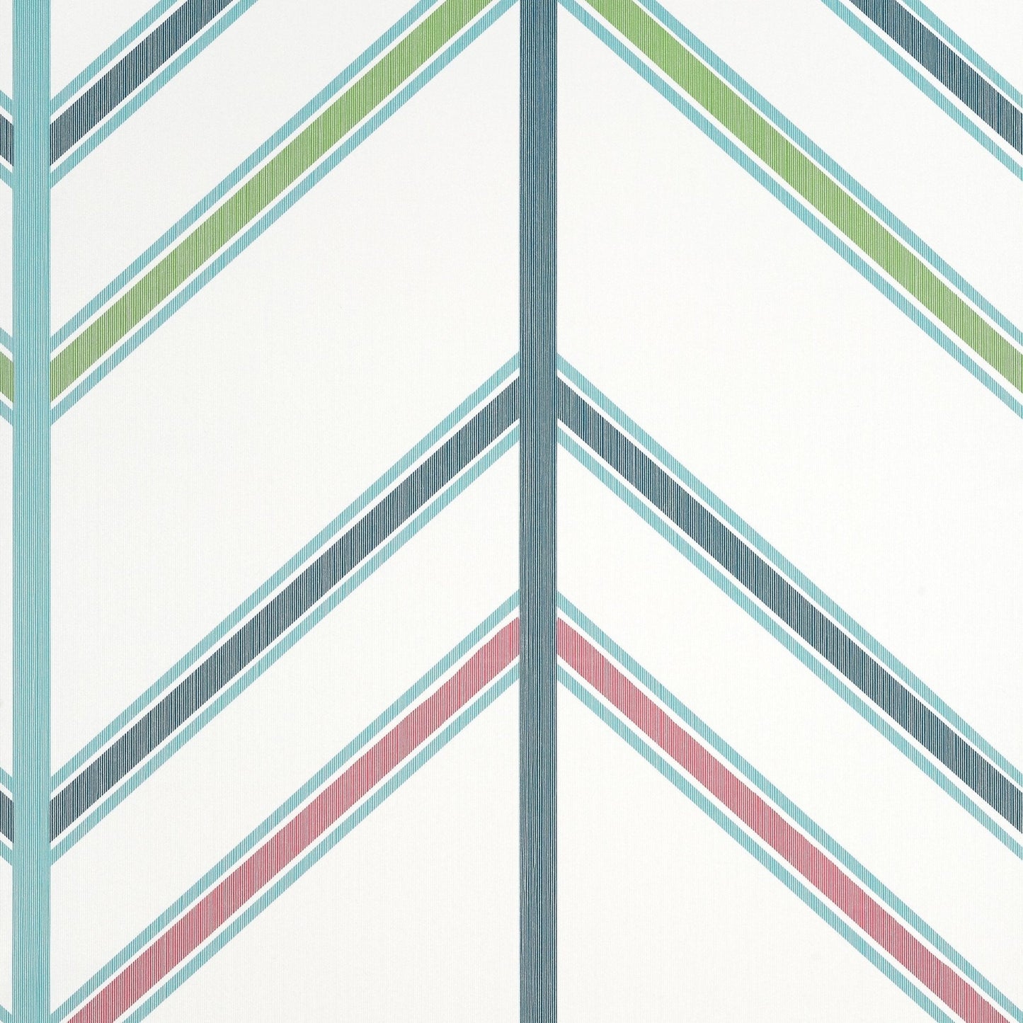 Ventura Wallpaper - Blue & Pink - Thibaut - T14355 - Premier Wallcovering