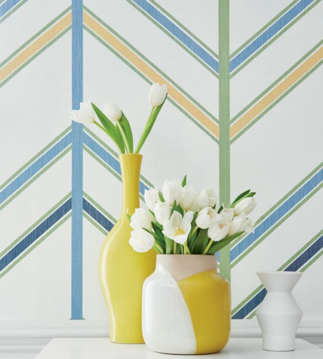 Ventura Wallpaper - Spa Blue - Thibaut - T14356 - Premier Wallcovering