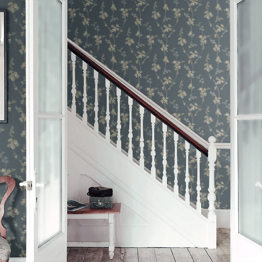 Vera Wallpaper - Navy - Boråstapeter - 5510 - Premier Wallcovering