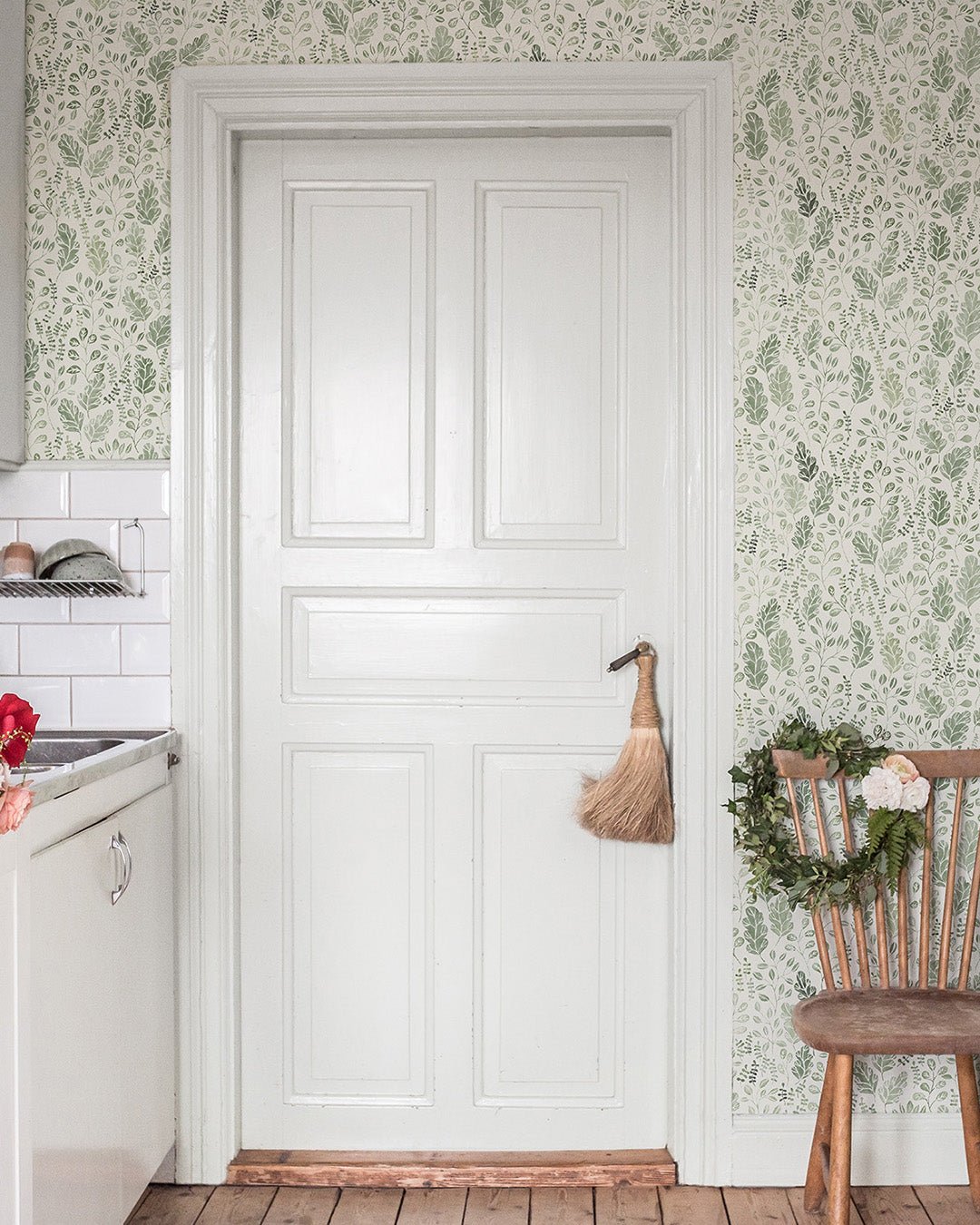 Vera Wallpaper - Green - Midbec - 27014 - Premier Wallcovering