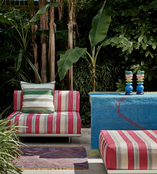 Verano Performance Fabric - Azzuro - Christopher Farr Cloth - CF11520 - 01 - Premier Wallcovering