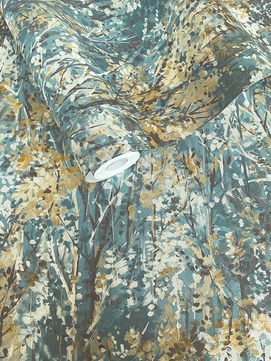 Verdant Wallpaper - Teal - Holden Décor - 36362 - Premier Wallcovering