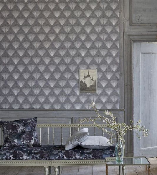 Veren Wallpaper - Graphite - PDG1032/02 - Designers Guild - Premier Wallcovering
