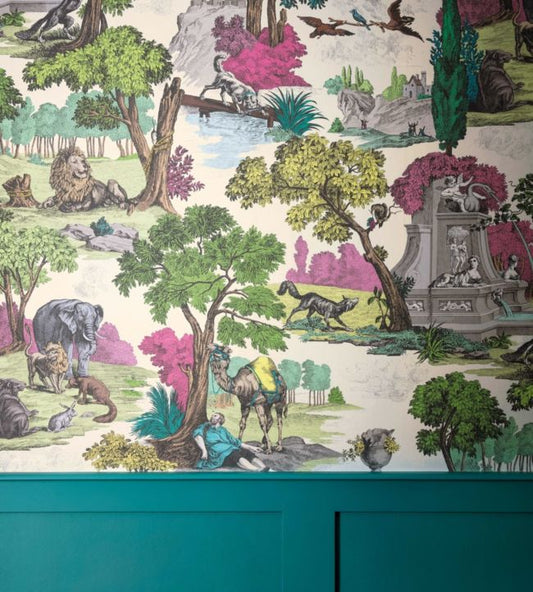 Versailles Grand (2 roll set) Wallpaper - Bright Classic Multi - 99/16064 - Cole & Son - Premier Wallcovering