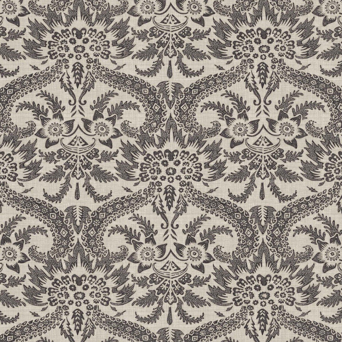 Versailles Wallpaper - Charcoal - Warner House - Premier Wallcovering