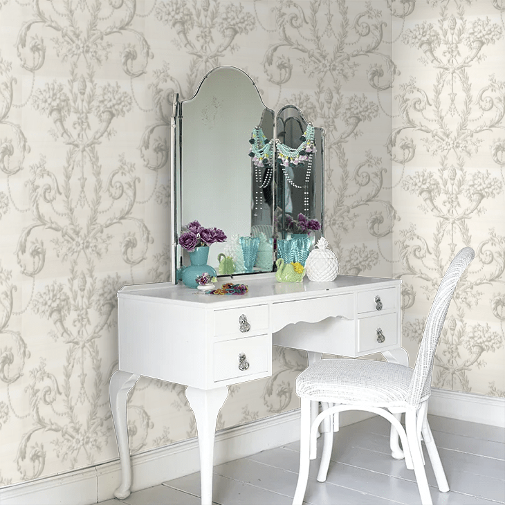 Versailles Wallpaper - Argent - Little Greene - 0284VEARGEN - Premier Wallcovering