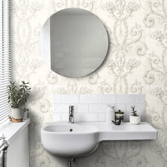 Versailles Wallpaper - Argent - Little Greene - 0284VEARGEN - Premier Wallcovering