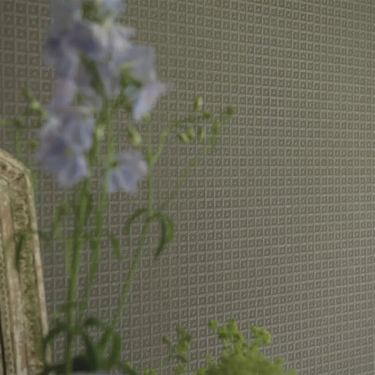 Vever Wallpaper - Graphite - P598/03 - Designers Guild - Premier Wallcovering