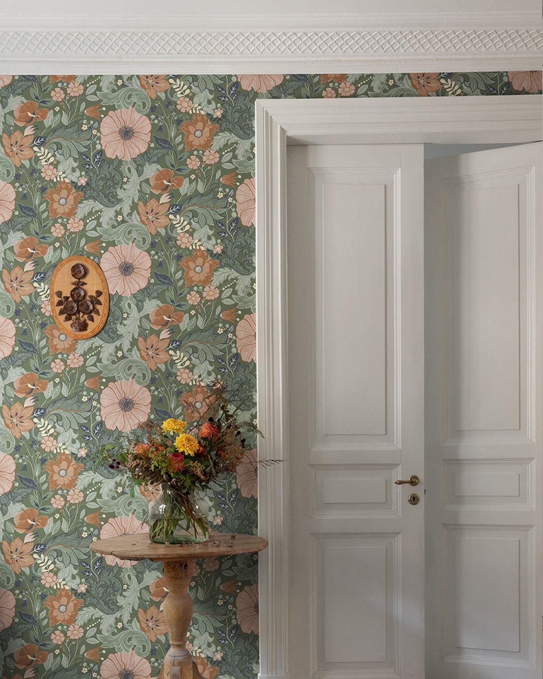 Victoria Wallpaper - Dark Green - Midbec - 13109 - Premier Wallcovering