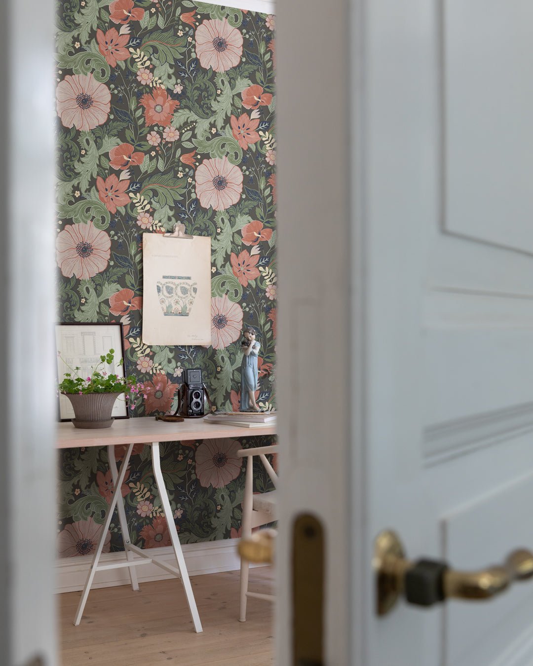 Victoria Wallpaper - Green - Midbec - 13107 - Premier Wallcovering