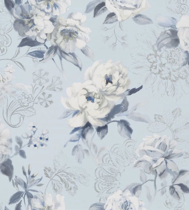 Victorine Wallpaper - Cornflower - PDG1051/03 - Designers Guild - Premier Wallcovering