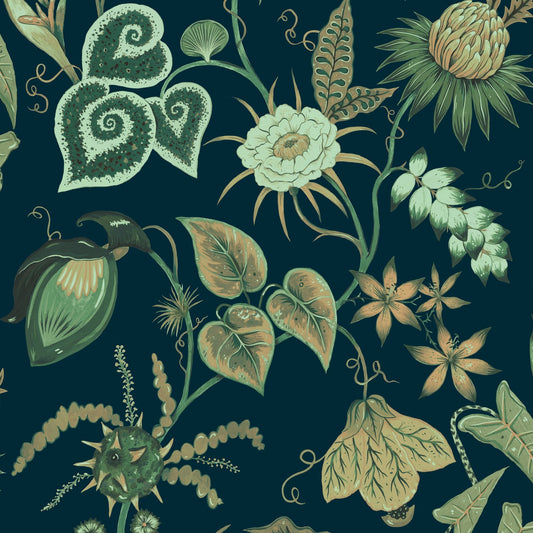 Vida Wallpaper - Azurite-Blue - Wear The Walls - VIAB807670 - Premier Wallcovering