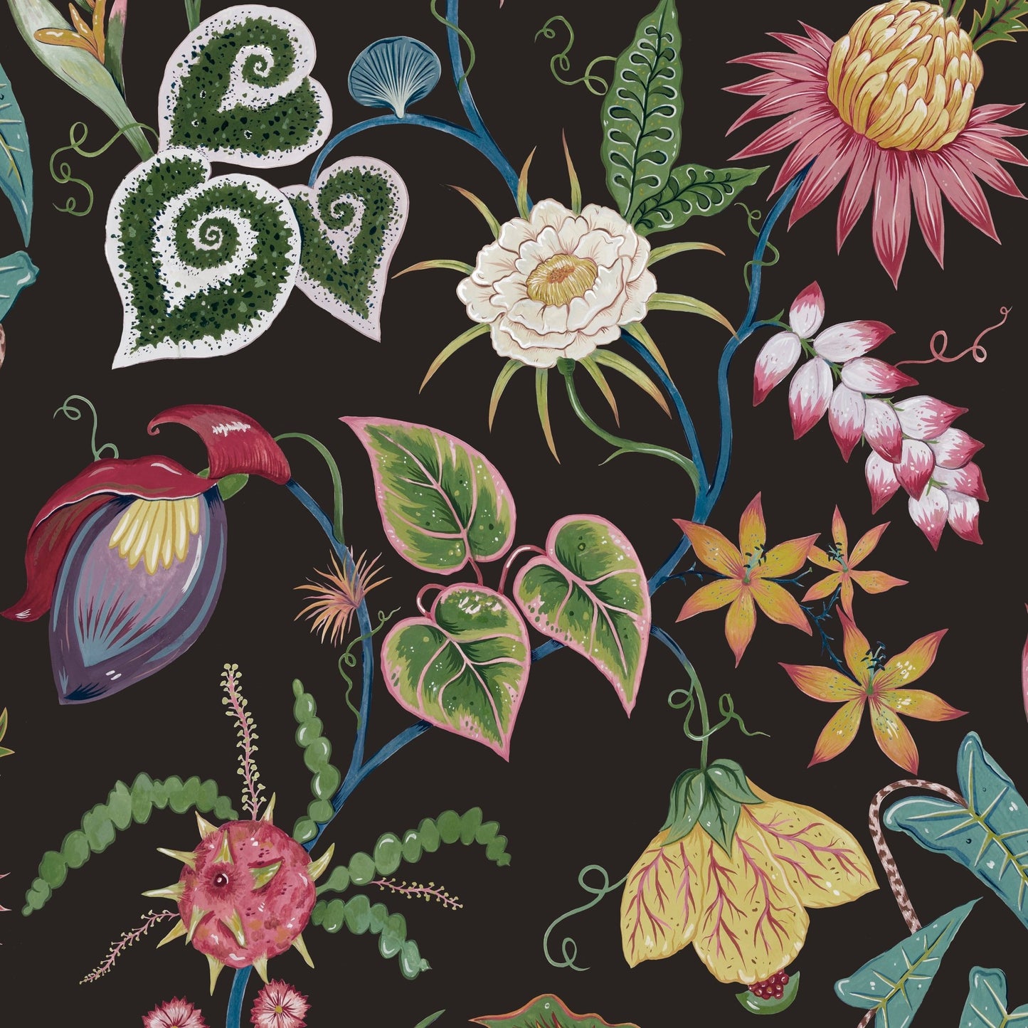 Vida Wallpaper - Obsidian-Black - Wear The Walls - VIOB807670 - Premier Wallcovering