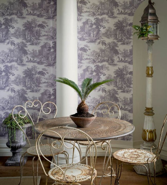 Villandry Wallpaper - China Blue on Chalk - 99/1001 - Cole & Son - Premier Wallcovering