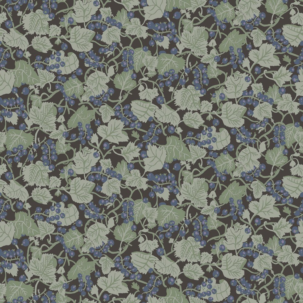 Vinbärsplock Wallpaper - Green - Midbec - 26020 - Premier Wallcovering