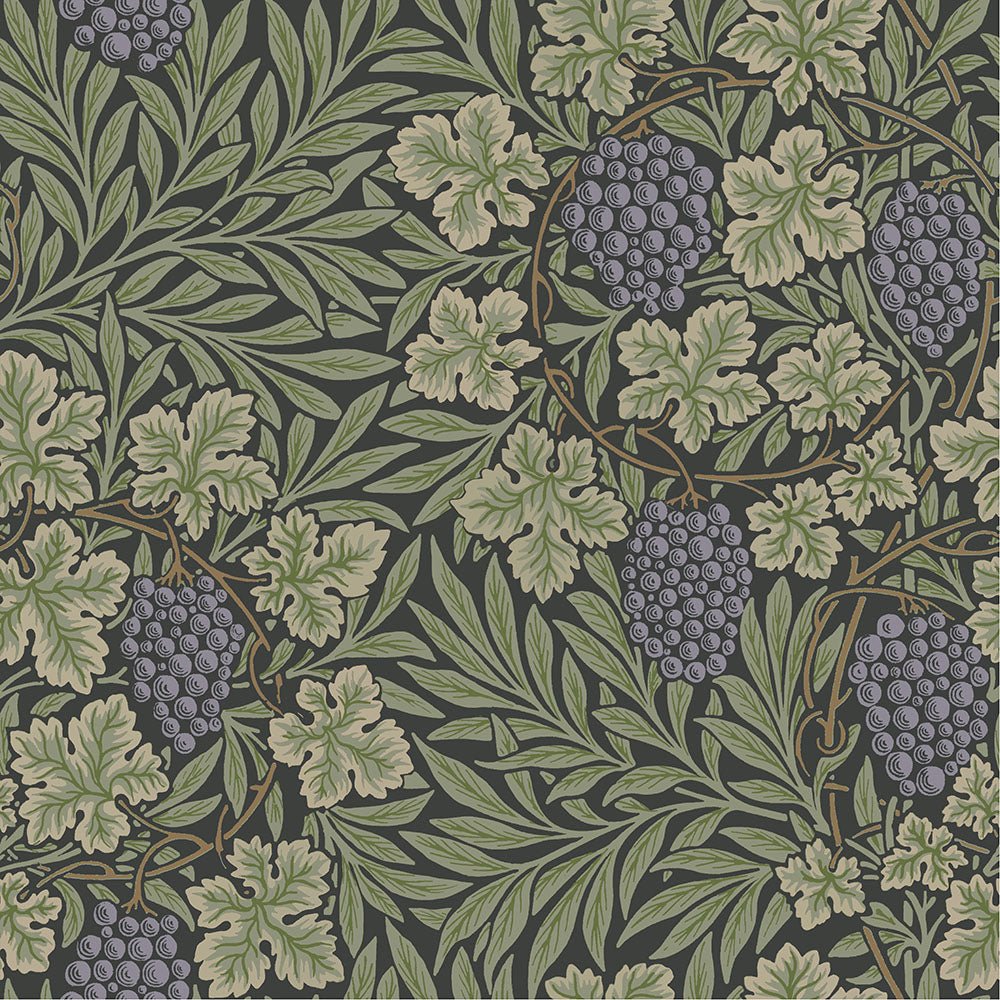 Vine Wallpaper - Blue/Green - Midbec - 82019 - Premier Wallcovering