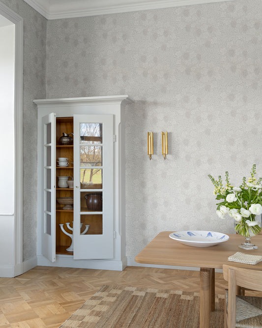 Vine Wallpaper - White - Midbec - 82016 - Premier Wallcovering