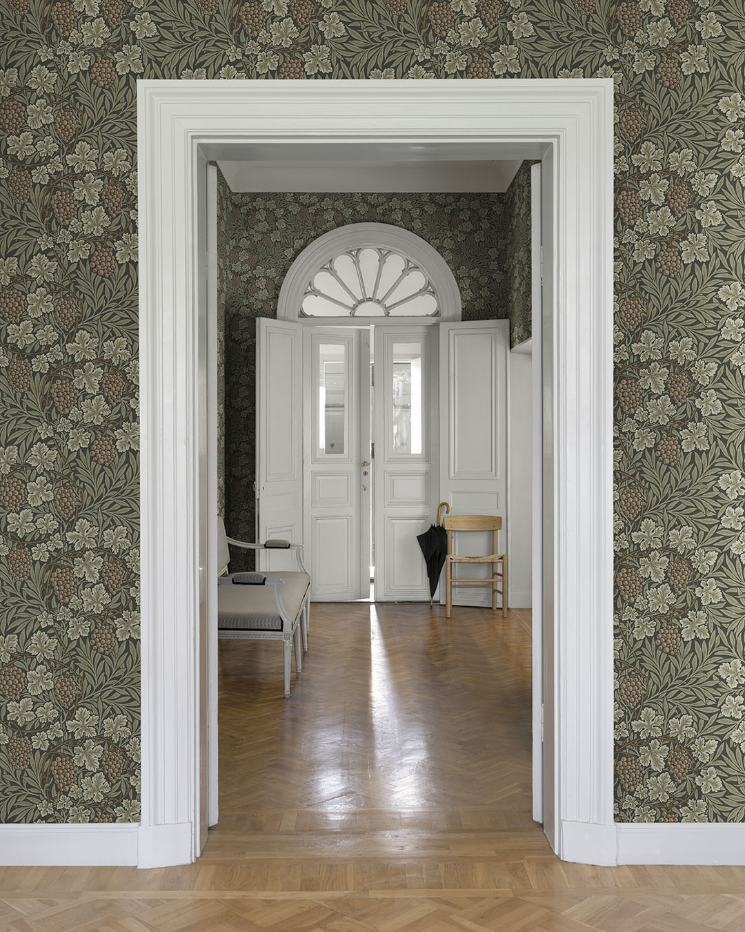 Vine Wallpaper - Green - Midbec - 82020 - Premier Wallcovering