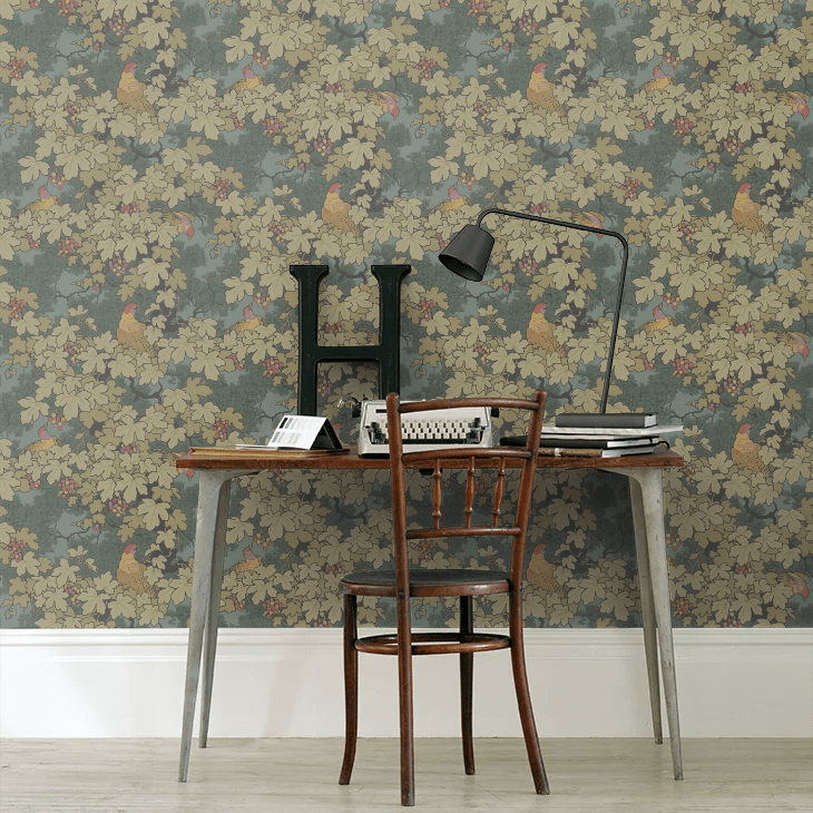 Vine Wallpaper - Green - Little Greene - 0247VIVERDE - Premier Wallcovering