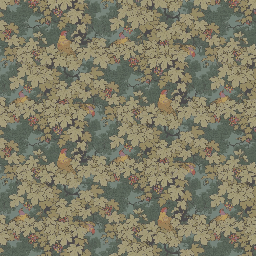 Vine Wallpaper - Green - Little Greene - 0247VIVERDE - Premier Wallcovering