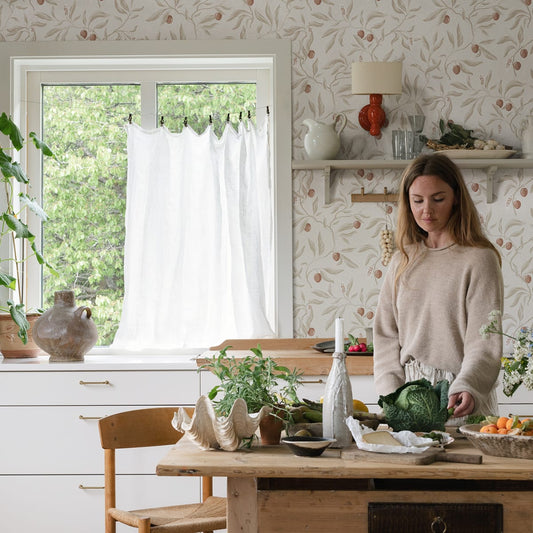 Vinnie Wallpaper - Linen - Sandberg - S10190 - Premier Wallcovering