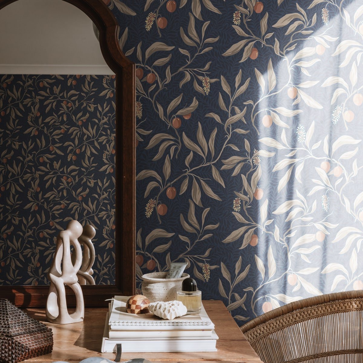 Vinnie Wallpaper - Classic Blue - Sandberg - S10224 - Premier Wallcovering