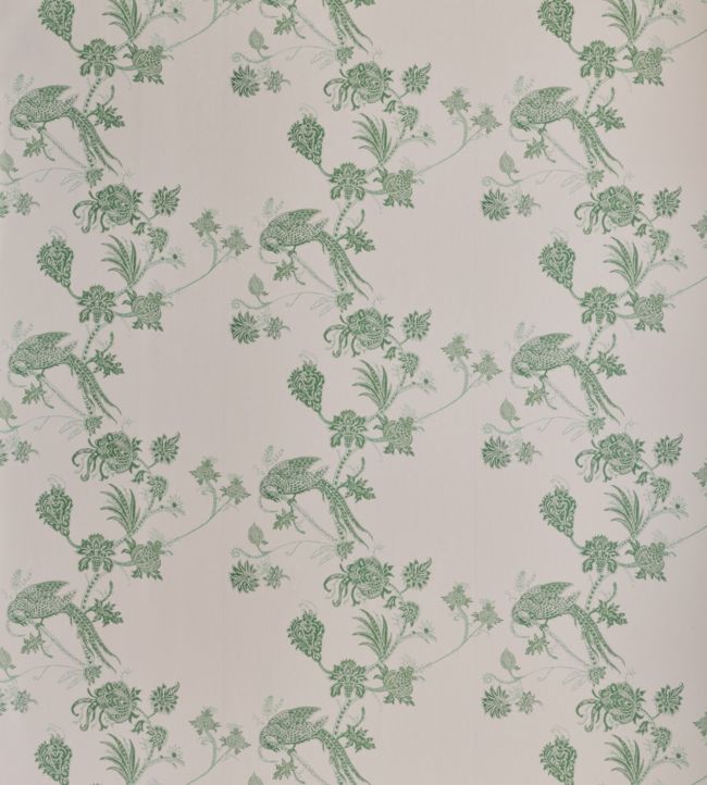 Vintage Bird Trail Wallpaper - Pink / Green - BG2000102 - Barneby Gates - Premier Wallcovering