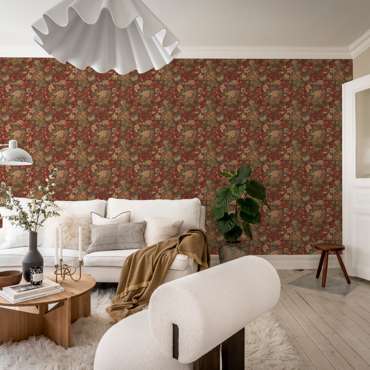 Vintage Garden Wallpaper - Velvet - Rebel Walls - R19269 - Premier Wallcovering