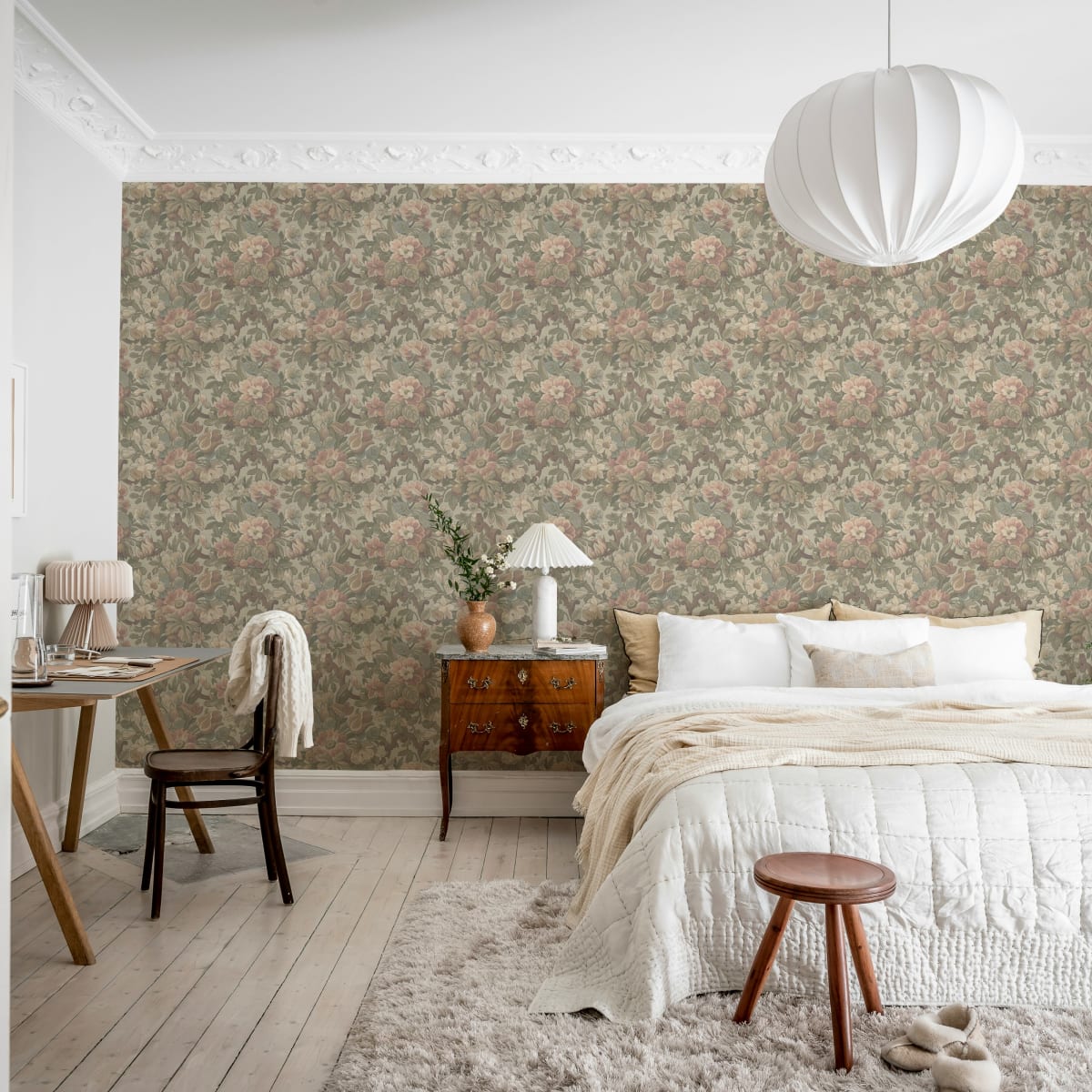 Vintage Garden Wallpaper - Pastel - Rebel Walls - R19266 - Premier Wallcovering