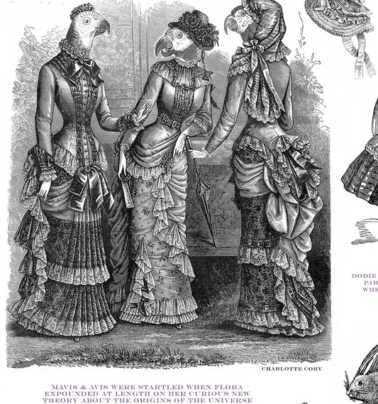 Visitorian Fashionista Wallpaper - Black & White - The Graduate Collection - CC1FASWALBLA - Premier Wallcovering