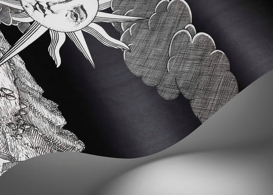 Vista Mediterranea Wallpaper - Charcoal Sky - 123/3012 - Cole & Son - Premier Wallcovering