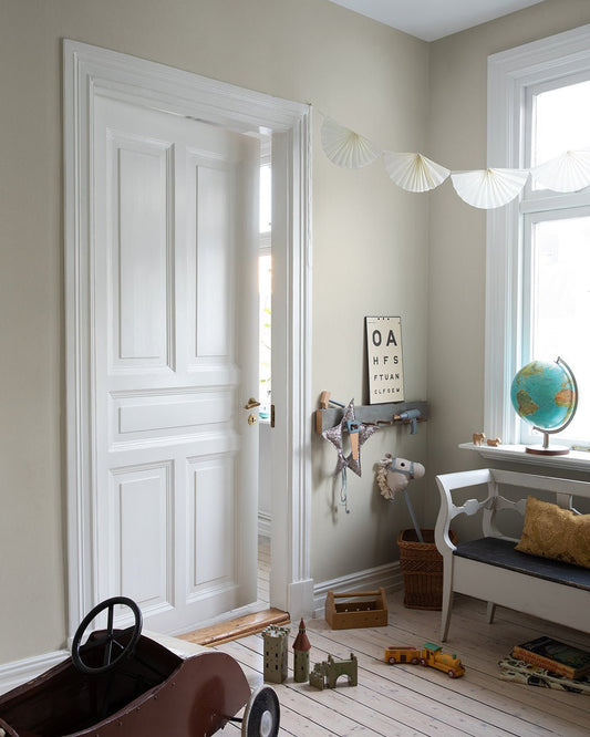 Vitpeppar Wallpaper - Light Beige - Midbec - 77014 - Premier Wallcovering