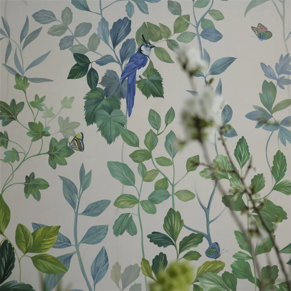Voliere Wallpaper - Sky - PDG1171/02 - Designers Guild - Premier Wallcovering