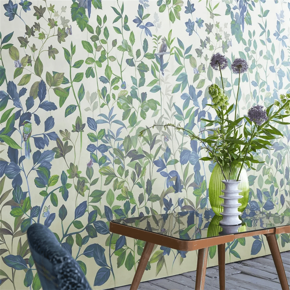 Voliere Wallpaper - Lemongrass - PDG1171/01 - Designers Guild - Premier Wallcovering