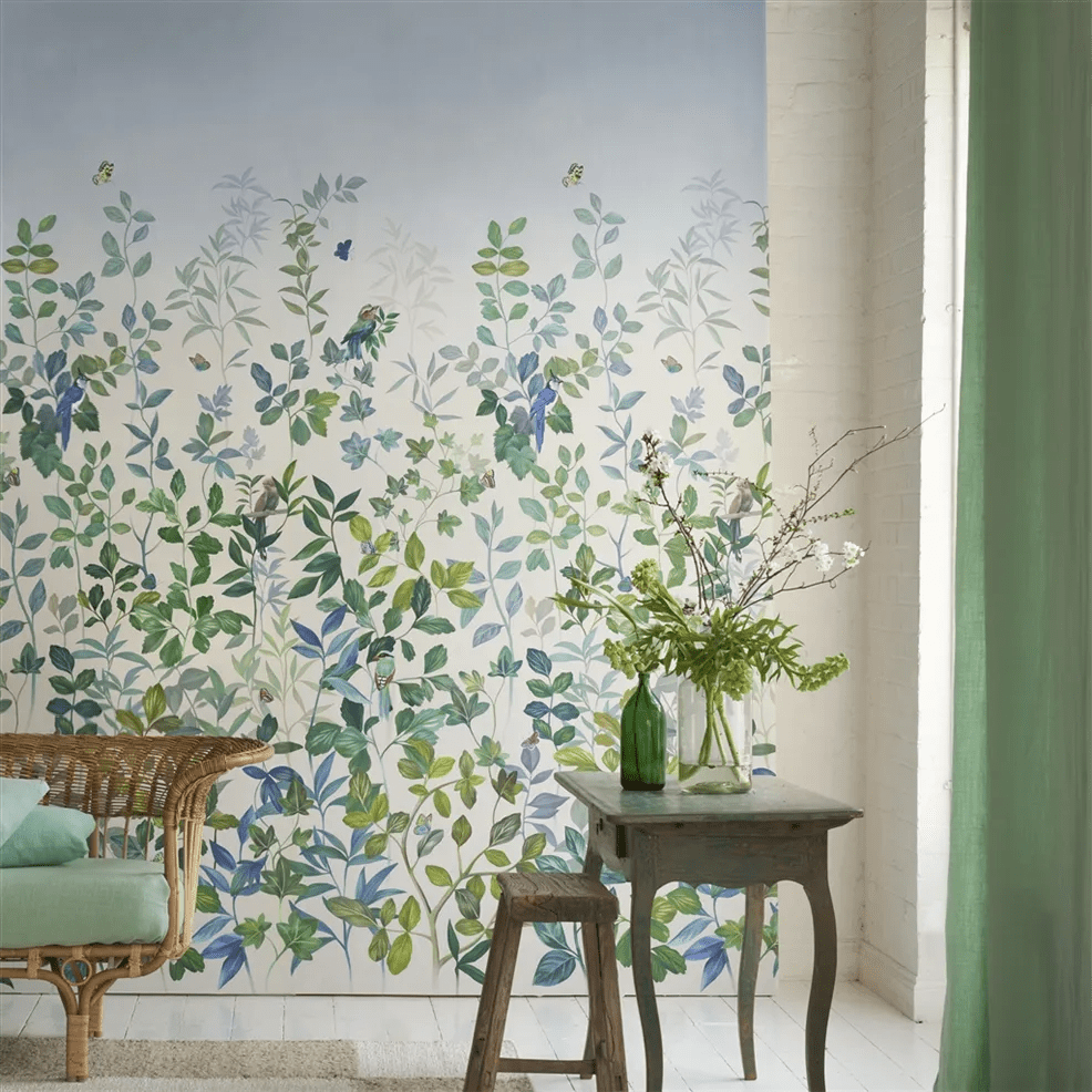 Voliere Wallpaper - Sky - PDG1171/02 - Designers Guild - Premier Wallcovering