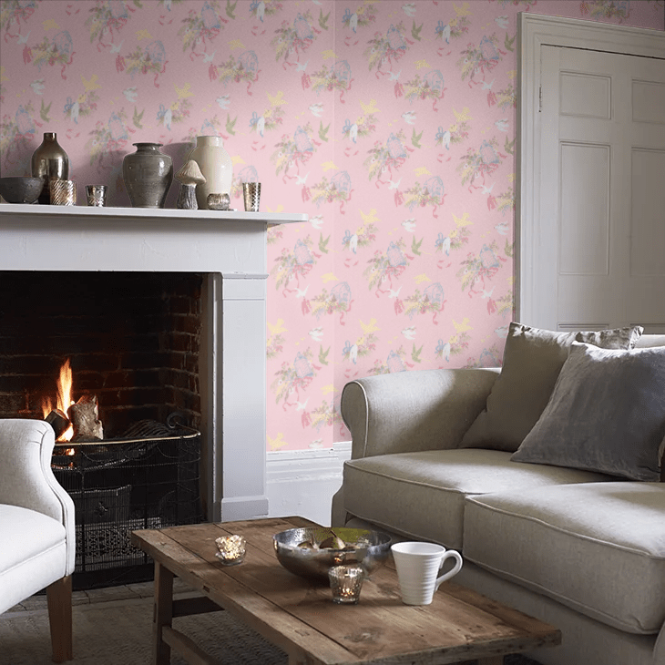 Volieres Wallpaper - Confetti - Little Greene - 0263VOCONFE - Premier Wallcovering