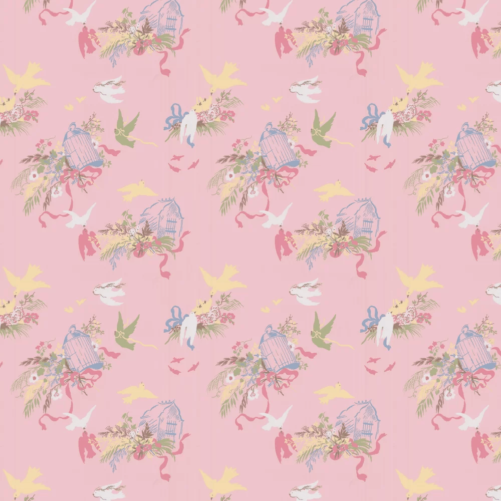 Volieres Wallpaper - Confetti - Little Greene - 0263VOCONFE - Premier Wallcovering