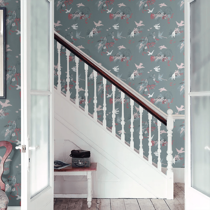 Volieres Wallpaper - Etruria - Little Greene - 0263VOETRUR - Premier Wallcovering