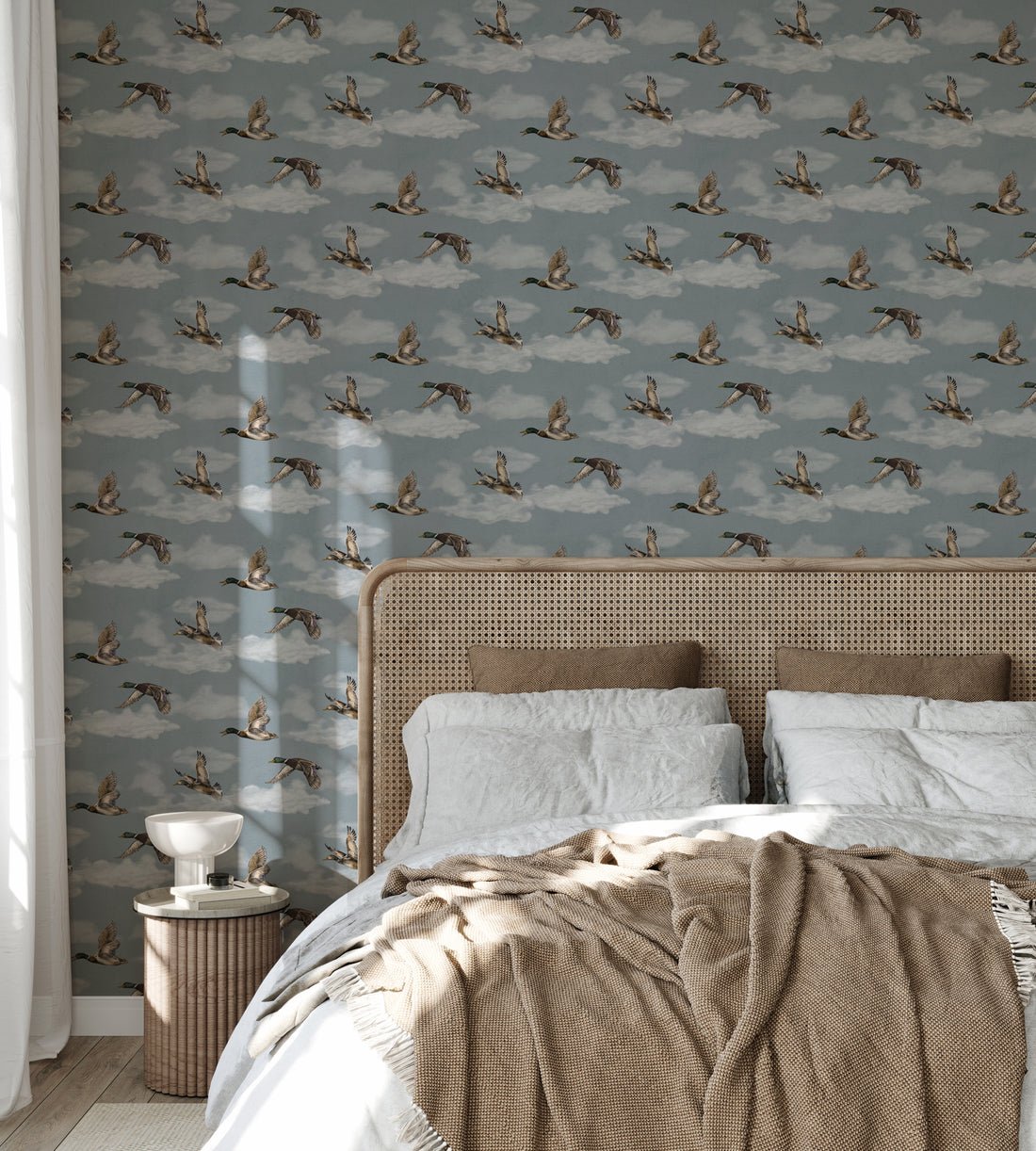 Voyage, Petit Wallpaper - Winter Blue - Summer Gray - Premier Wallcovering