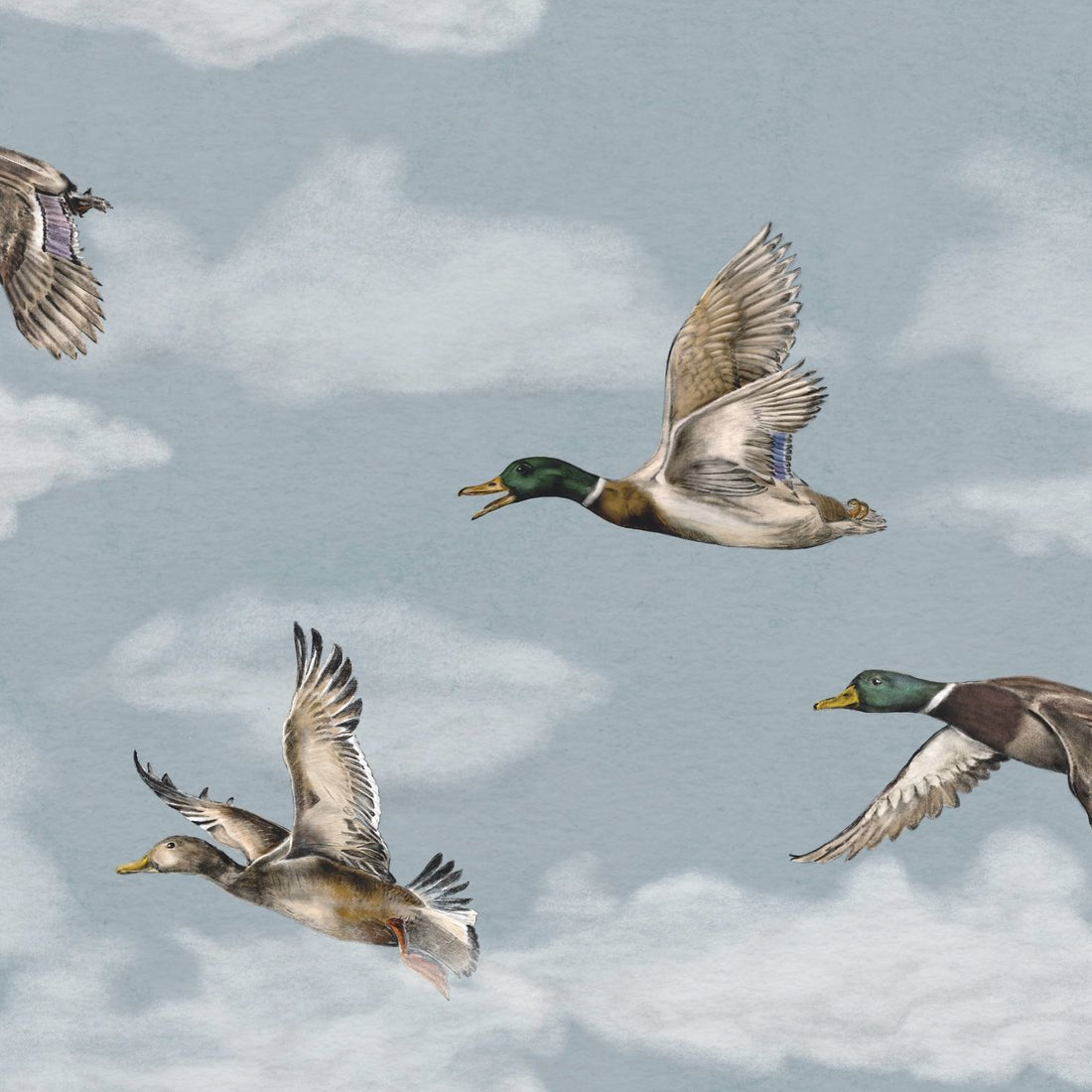 Voyage Wallpaper - Winter Blue - Summer Gray - Premier Wallcovering