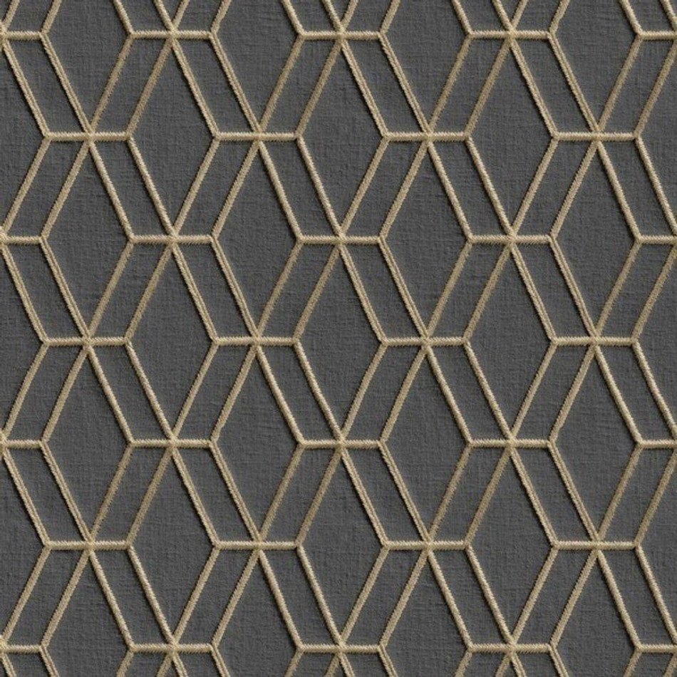 Wallstitch Wallpaper - Black - Design ID - DE120066 - Premier Wallcovering
