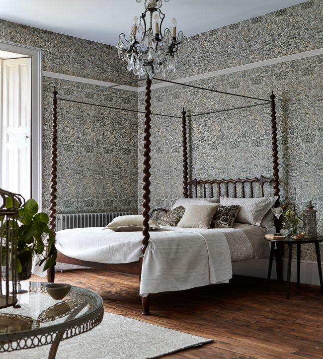 Wandle Wallpaper - Grey/Stone - 216423 - Morris & Co - Premier Wallcovering