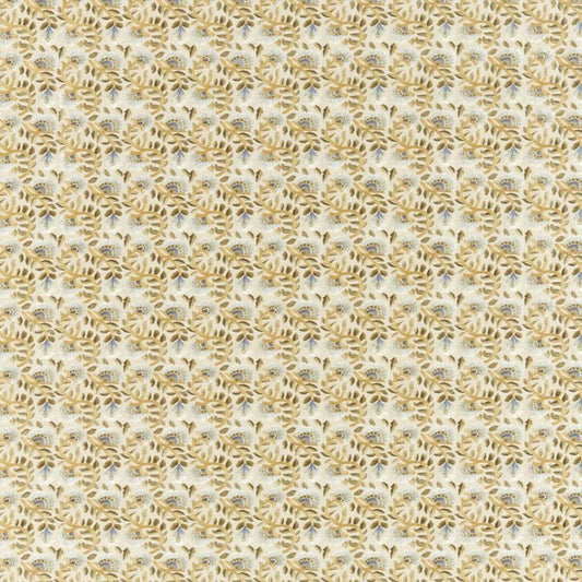 Wardle Embroidery Fabric - Olive/Brick - Morris & Co - 236819 - Premier Wallcovering