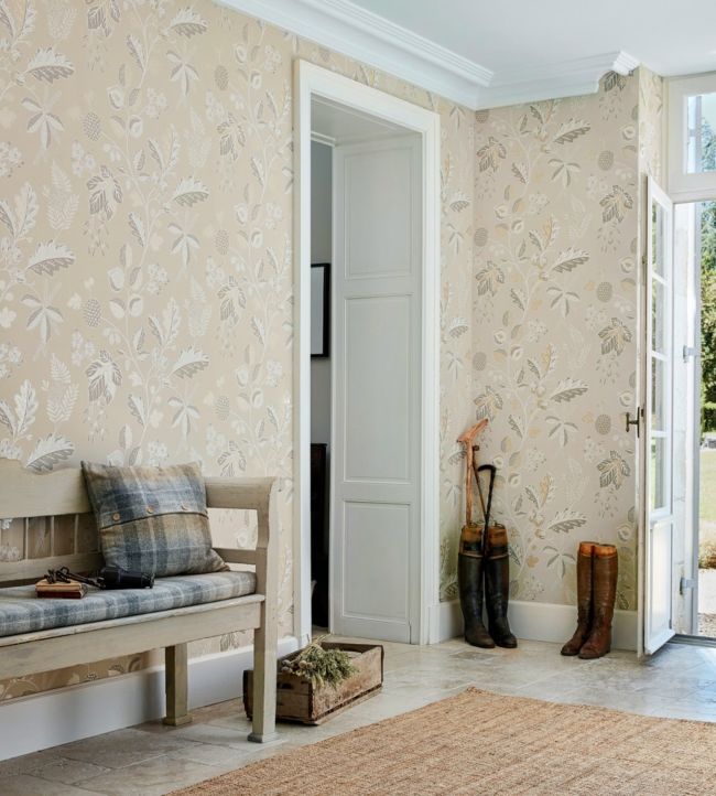 Warwick Wallpaper - Linen - DYSI216616 - Sanderson - Premier Wallcovering