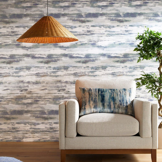 Washed Abstract Wallpaper - Ocean - Next - 124903 - Premier Wallcovering