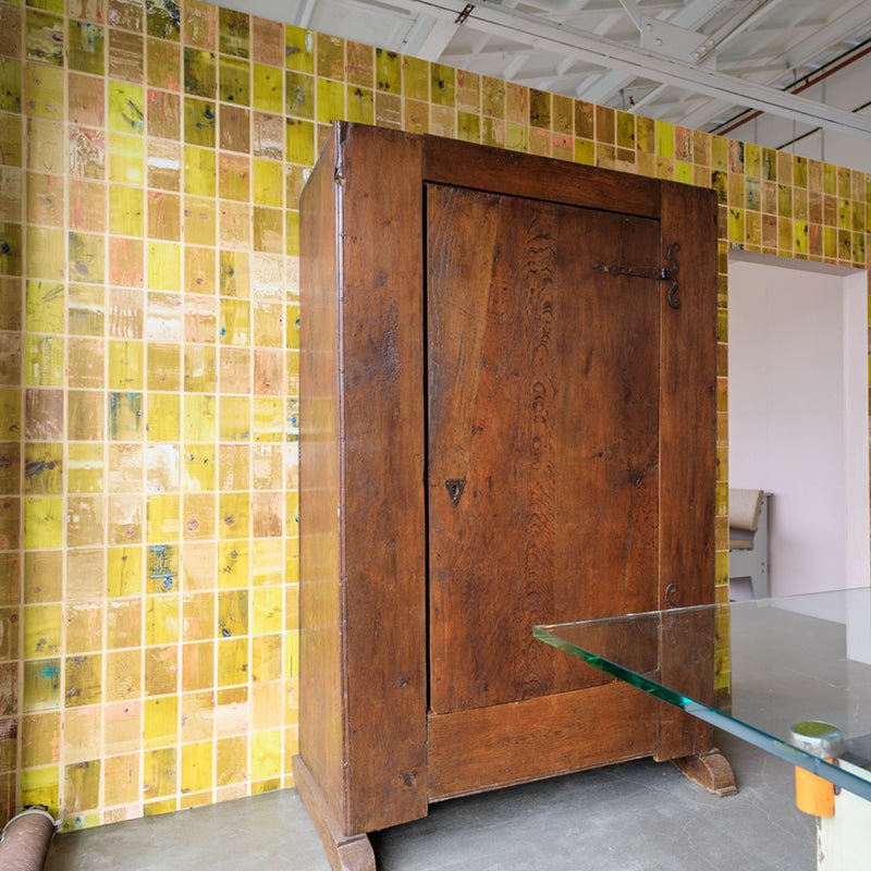 Waste Tiles Wallpaper - Yellow - NLXL - PHE - 23 - Premier Wallcovering