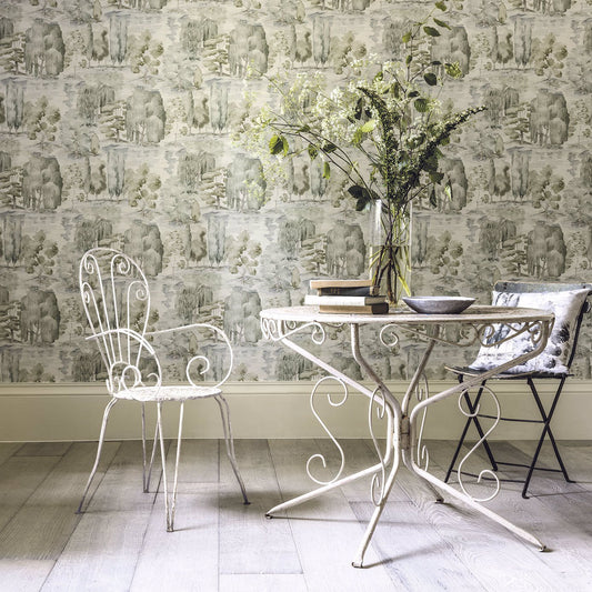 Waterperry Wallpaper - Ivory/Stone - Sanderson - DWAP216280 - Premier Wallcovering