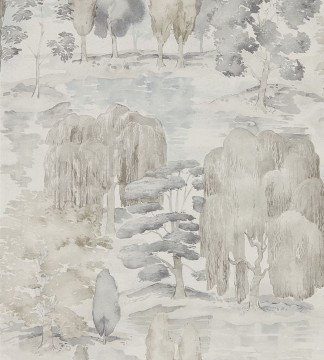 Waterperry Wallpaper - Gilver/Linen - DWAP216281 - Sanderson - Premier Wallcovering