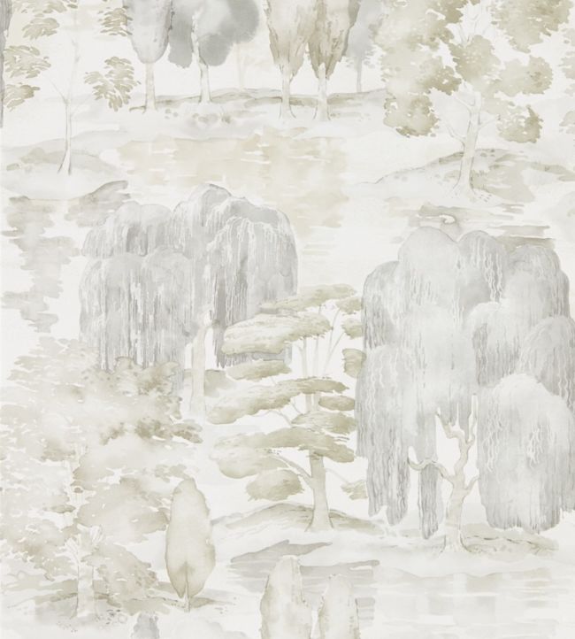 Waterperry Wallpaper - Ivory/Stone - DWAP216280 - Sanderson - Premier Wallcovering